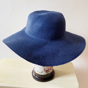 J. Crew Cuts Navy Blue Straw Hat size S/M